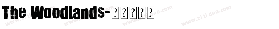 The Woodlands字体转换